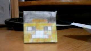 minecraft из бумаги [голова Стива]