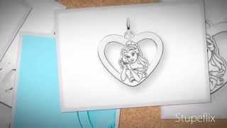 Princess Belle Charms and Pendants | Disney Jewelry at JewelsObsession.com