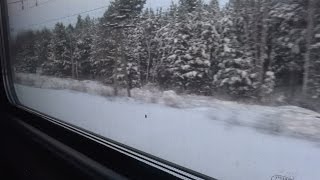 Вид из окна скорого поезда №295Г Казань - Москва. От Канаша до Сергача.