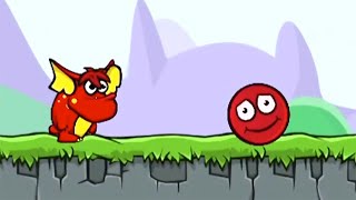 КРАСНЫЙ ШАРИК на РАБОТЕ. 1-14 УРОВНИ. Мультик ИГРА Red Ball Tales