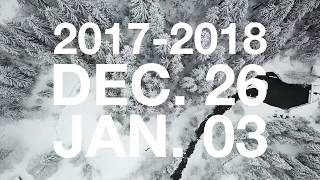 Jungfrau Region in winter  - Switzerland - Drone footage