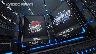 38. kolo TELH: Piráti Chomutov - HC Kometa Brno 6:3 sestřih