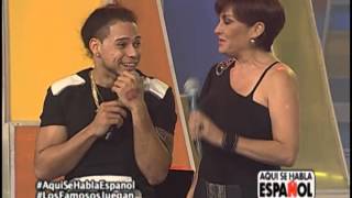 CARLOS MONTESQUIEU BESA A LA ACTRIZ VENEZOLANA ALBA ROBERSI EN AQUI SE HABLA ESPAÑOL