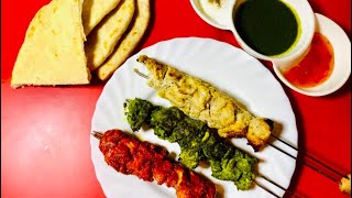 3 Easy Chicken Kabab Recipes l Rashmi malai kabab/Hariyali kabab/tandori tikka kabab