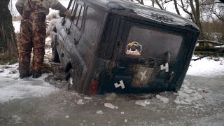 Уаз хантер на бездорожье 2015.