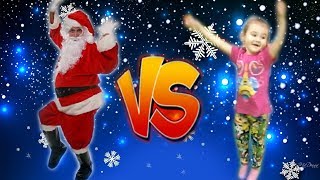 Новогодний мини ЧЕЛЛЕНДЖ / VLOG Новая детская площадка! Елка, танцы, конкурсы! Видео для детей