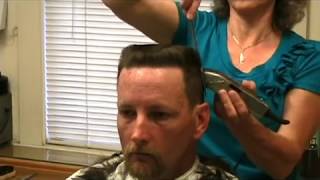 Tablehead Flattop Comb   Haircut Demonstration EDIT 2, 03 2012