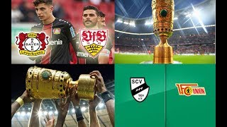 ?DFB POKAL KONFERENZ | BAYER 04 LEVERKUSEN 2 : 1 VFB STUTTGART | SC VERL 0 : 1 UNION BERLIN