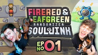 MOST WILD START! | Pokemon Fire Red & Leaf Green Randomized Soul Link EP 01