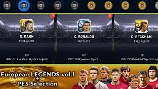 European Legends Vol.1 Pack Trick | Ronaldo,O.Kahn | PES 2018