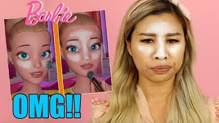 OMG ❌ Ich schminke ein BARBIE VLOGS MAKE UP TUTORIAL nach! l Kisu
