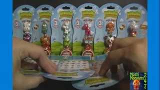 Opening 10 Moshi Monsters Moshlings US Figure 3-Packs Unboxing Series 1