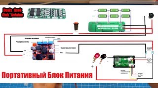 Самодельный портативный блок питания из китайских модулей с регулировками  DIY POWERBANK ЛБП ?