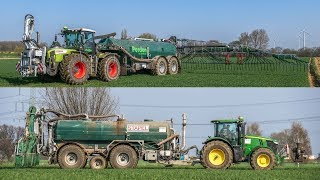Claas Xerion 3800VC & 30m³ Stapel Schwanenhalsfass | John Deere 7280R & 23m³ Stapel Trita | Perdun