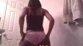 Hot young beautiful woman dancing and shaking her butt sexy girl