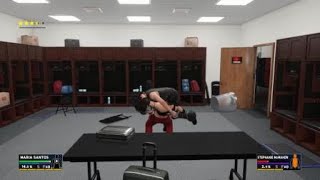 WWE 2K18 Maria Santos VS Stephanie McMahon Backstage Brawl