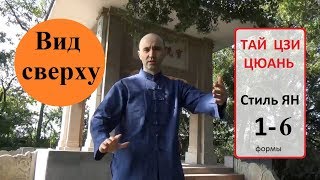 ТайЦзиЦюань 85 форм, стиль Ян 太 极 拳 (вид сверху) 1-6 формы