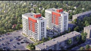 ЖК "Клевер".  Март 2019 года. Новостройки. Нижний Новгород.
