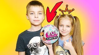 Распаковка новой LOL fluffy pets WINTER DISCO, cобираем СНЕГОВИКА из ЛОЛ// Соломка и Олег влог