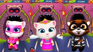 ГОВОРЯЩИЙ ТОМ ПОГОНЯ ГЕРОЕВ vs БЕГ ЗА ЗОЛОТОМ соревнование #3  Talking Tom Hero Dash