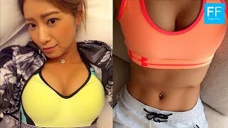 【筋トレ中毒】綺麗な腹筋の美女、彩海さんのトレーニング風景【筋トレ女子】