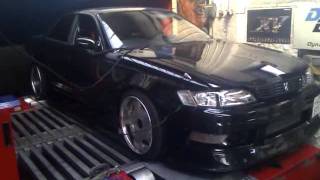 1JZ-GTE powered Toyota Mark II Tourer V JZX90 Dyno run - 464hp !