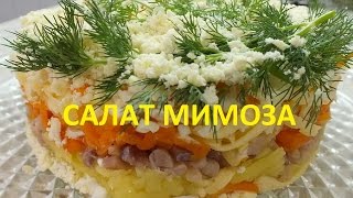Салат "Мимоза"  Необычные ингредиенты