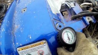 Замеряем компрессию Cfmoto 500 A
