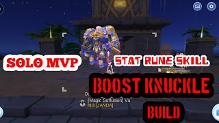 RAGNAROK MOBILE MECHANIC BUILD BOOST KNUCKLE RUNE SKILL STAT