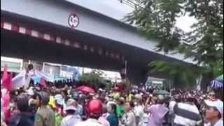 Biểu tình công nhân công ty Pou Yuen Sài Gòn về luật mới