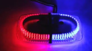 Светодиодный проблесковый маяк 256 LED красно-синий