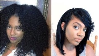 HOW TO| Fit Long Thick NATURAL Hair under a WIG