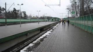 Прибытие электропоезда ЭД4М-0119 на станцию Малаховка МЖД