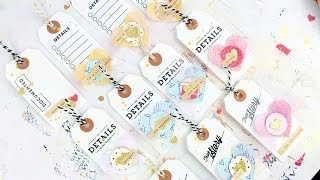 How To ~ Make DIY Scrapbooking Tags Using Scraps