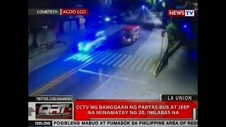 QRT: CCTV ng banggaan ng Partas bus at jeep na ikinamatay ng 20, inilabas na