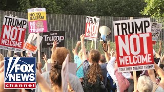 Thousands of anti-Trump protesters march on London
