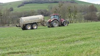 Epandage de lisier 2016 | Case IH Puma 155 | Joskin Modulo 2