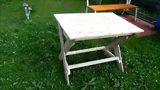 Как сделать стол своими руками  быстро ,дешево ,на дачу ,для дома