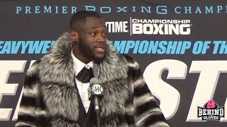 "I'LL FIGHT ANTHONY JOSHUA ANYWHERE!" DEONTAY WILDER-BERMANE STIVERNE POST-FIGHT PRESS CONFERENCE