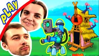 БолтушкА и ПРоХоДиМеЦ Защищают свою БАШНЮ на АРЕНЕ! #18 Игра для Детей - Tower Conquest