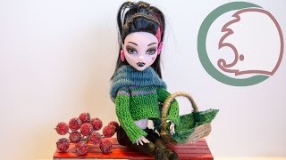 Как сделать шарф для кукол. How to make a scarf for dolls.