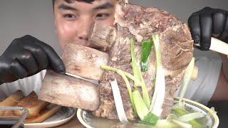 진정한 초초초대왕갈비탕과 스끼야끼소스 밥까지~! Short Rib Soup 리얼사운드 먹방 ASMR  Mukbang social korean eating show