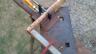 Приспособление для сварки под углом 90 градусов трубы и прутка