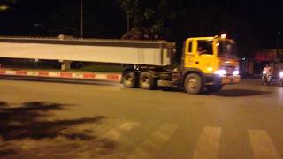 Vận chuyển dầm làm cầu Hà Nội
