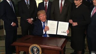 Trump signs order to impose tariffs against China
