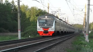 Электропоезд ЭД4М-0473 ЦППК перегон Голицыно - Петелино