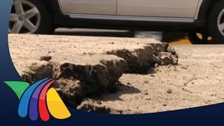 Sismo abre grieta en Tláhuac
