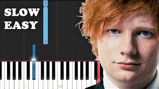 Ed Sheeran - Best Part Of Me ft YEBBA (SLOW EASY PIANO TUTORIAL)