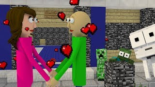 Monster School : BALDI LOVE STORY CHALLENGE!! - Minecraft Animation