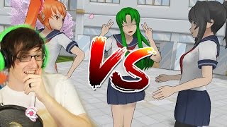 OSANA VS YANDERE CHAN RAP BATTLE!? | Epic Rap Battles of Akademi (Reaction)